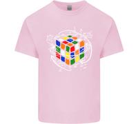 Lovetshirts Uomo T-Shirt Cotone Manica Corta Con Stampa Enigma Nera Blu
