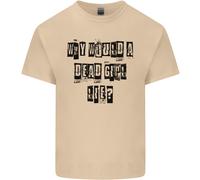 Lovetshirts Why Would a Dead Girl Lie T-Shirt Uomo Cotone Manica Corta Girocollo