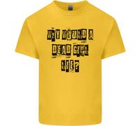 Lovetshirts Why Would a Dead Girl Lie T-Shirt Uomo Cotone Manica Corta Girocollo