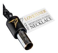 LOVETUNER Collana per Respirazione Consapevole e Meditazione | Love Frequency Solfeggio 528 Hz | Collana Fischietto per Sollievo dallo Stress | Promuove la Calma tramite Soundhealing e Breathwork