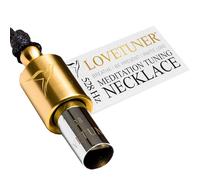 LOVETUNER Collana per Respirazione Consapevole e Meditazione | Love Frequency Solfeggio 528 Hz | Collana Fischietto per Sollievo dallo Stress | Promuove la Calma tramite Soundhealing e Breathwork