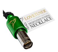 LOVETUNER Meditation Tuning Collana 528 hz Frequenza dell'Amore | Dispositivo di consapevolezza per alleviare l'ansia e lo stress (Cordone Cerato Verde)