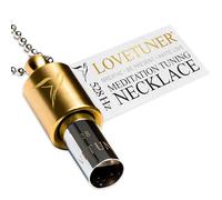 LOVETUNER Meditation Tuning Collana 528 hz Frequenza dell'Amore | Dispositivo di consapevolezza per alleviare l'ansia e lo stress (Catena a sfera in bronzo)