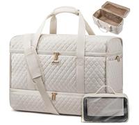 LOVEVOOK Borsa da viaggio da donna, impermeabile, borsa per bagaglio a mano, grande da viaggio, borsa per clinica, nascita, ospedale, borsa sportiva per aereo, viaggi, sport, palestra, beige., Mit