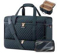 LOVEVOOK Borsa da viaggio da donna, impermeabile, borsa per bagaglio a mano, grande da viaggio, borsa per clinica, nascita, ospedale, borsa sportiva per aereo, viaggi, sport, palestra, blu-verde, Mit