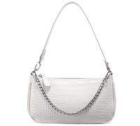 LOVEVOOK Borse a Mano Donna Piccola Borsa Donna Pochette Borsa Tracolla Borse Clutch Borsetta Borse Ragazza Borsa a Spalla PU Pelle per Shopping Viaggio Festa Lavoro Datazione,Bianco
