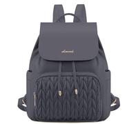 LOVEVOOK Zaino da donna piccolo, impermeabile, borsa 2 in 1, mini borsa da donna, elegante per il tempo libero, la scuola, i viaggi, il lavoro, grigio., 13 pollici, Casual