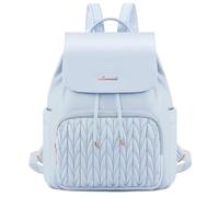 LOVEVOOK Zaino da donna piccolo, impermeabile, borsa 2 in 1, mini borsa da donna, elegante per il tempo libero, la scuola, i viaggi, il lavoro, Azzurro, 13 pollici, Casual