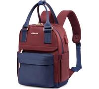 LOVEVOOK - Zaino da donna piccolo, impermeabile, zaino 2 in 1, da città, con porta di ricarica USB, mini zaino da donna, elegante, per il tempo libero, la scuola, i viaggi, il lavoro, 11 pollici,