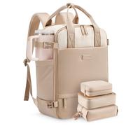 LOVEVOOK Zaino da viaggio da donna per aereo, Beige Nude Rosa, 15.6", moderno