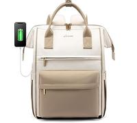 LOVEVOOK Zaino Porta PC Donna, Grande Travel Backpack per Lavoro e Scuola, 15.6 Pollici Computer Laptop Impermeabile e Antifurto