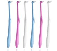 LOVEWEE Spazzolino da denti conico a tufting, 6 pezzi, spazzola interspaziale tufted, spazzolino da denti per ortodontici, ponti, linea e pulizia dei dettagli