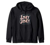 Lovey Dovey Discorso per cuori pieni di amore Felpa con Cappuccio