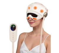 LovHomdecr Massaggiatore elettrico per la testa, maschera per gli occhi riscaldata per dormire