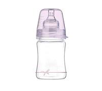LOVI Biberon Anticolica Diamond Glass, 0+ Mesi da 150 ml in vetro, Biberon con Tettarella in Silicone Morbida e Flessibile, Adatto per Allattamento Misto, Collezione Baby Shower, Transparente