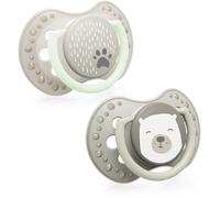 LOVI Buddy Bear Dynamic Soother 3-6m ciuccio dinamico in silicone 2 pz