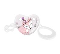 LOVI Catena Ciuccio Night&Day | Per Bambini da 0+ Mesi | Portasucchietto Chiusura con Clip | Catenella per Succhietto | Forma Sicura | Protegge dalla perdita