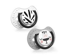 LOVI Salt&Pepper Dynamic Soother 0-3m ciuccio dinamico in silicone 2 pz