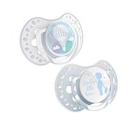LOVI, Pride & Joy, ciuccio dinamico in silicone, ciuccio ortodontico, 2 pezzi, senza BPA, con 2 tappi di protezione
