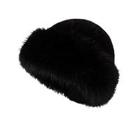 LOVILOVIVER Cappello Invernale in Pelliccia Sintetica per Donna, Berretto, Cappello Cosacco Russo per Ciclismo, Bianco