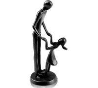 LOVIN PRODUCT Statua Padre e Figlia in Ghisa, 18 cm, Figurina Danzante