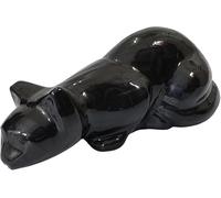 Loving Memory, Urna urna per ceneri di gatto, scatola per la cremazione Mattel, urna personalizzata per il tuo amato animale domestico (nera, 20,3 x 7,6 x 10,2 cm)