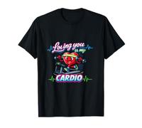 Loving You Is My Cardio Allenamento per Coppia, Design a Forma di Cuore Maglietta