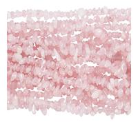 Lovionus89 150 cm Perle di cristallo irregolari e scheggiate per la guarigione per la creazione di gioiell, Quarzo rosa