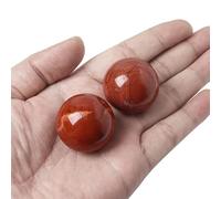 Lovionus89 Palline da allenamento per le mani, 30 mm, per donne - 2 sfere di cristallo naturale, rilassamento articolare, antistress, perfette per le mani delle donne, colore: rosso gelsomino