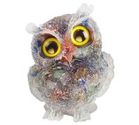 Lovionus89 Statua di animali in resina con gufo, decorazione per la casa o l'ufficio o oggetti da collezione, 7 Charka