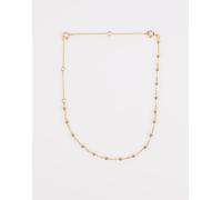 Lovisa - Cavigliera o bracciale a catenina in argento sterling placcato in oro con sfere One Size