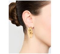 Lovisa - Orecchini a cerchio grandi in acciaio inossidabile resistente all'acqua placcato oro One Size