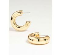 Lovisa - Orecchini a cerchio spessi grandi in ottone placcato oro One Size