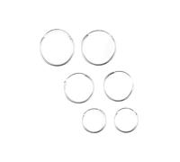 Lovisa - Orecchini classici a cerchio argentati-Argento One Size