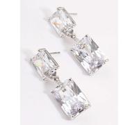 Lovisa - Radiant - Orecchini pendenti argento grandi in rodio One Size