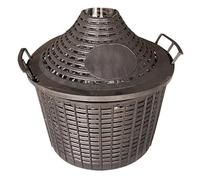 LoviStore Cesto Copridamigiana con Manici Traforato 5lt in Plastica, Copertura, Cover, Involucro, Rivestimento, Guscio, Protezione da Urti per Dame Bocca Stretta, Cappuccio per Damigiana