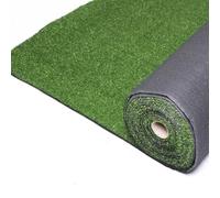 LoviStore Erba Sintetica Prato Erbetta Artificiale Spessore 8mm Rotolo h1Mt Vari Formati Drenante Tappeto Manto Verde Sintetico Tagliabile Resistente per Esterno Balconi Giardino (1x7 mt)