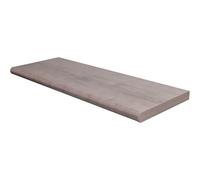 LoviStore Mensola da Muro In Legno con Bordo Arrotondato Sospesa Stondata Ripiano Supporto da Parete Scaffale Libreria Fissaggio con Reggimensola Kit Tasselli Incluso (Rovere Grigio, 40x20x1,8 cm)