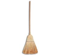 LoviStore Scopa Saggina 150cm, Manico Legno, Scopa Tradizionale, Ramazza Artigianale Naturale per Casa, Giardino, Balconi, Garage, Pavimenti, Cortili, Terrazzi e Ambienti Rustici