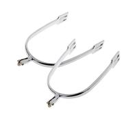 LOVIVER 1 Paio Speroni per Cavalli Corazzati in Zinco Lega per Stivali da Cavaliere Uomo Accessori Equitazione Pratici Adatti a Addestramento E Passeggiate in, Argento, Taglia Unica