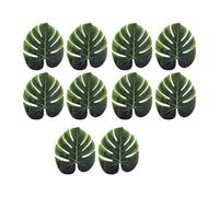 LOVIVER 10 pezzi di foglie artificiali, piante tropicali, piante artificiali, foglie tropicali per luoghi pubblici, giardino, ufficio, decorazioni per esterni, L