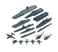 LOVIVER 17x Set di Giocattoli per Navi per Modellini di Aeroplani in Scala Ridotta E Regalo Divertente per di Rifornimento, Grigio