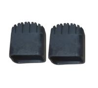 LOVIVER 2 Pezzi Piedini Antiscivolo per Gommini Piede Cappucci Terminali Paracolpi in Gomma Elastica Spessa per Protezione, 20x33 Ispessito 2 Pezzi, Nero