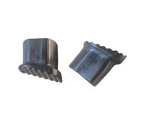 LOVIVER 2 Pezzi Piedini Antiscivolo per Gommini Piede Cappucci Terminali Paracolpi in Gomma Elastica Spessa per Protezione, 22x40D Tipo 2 Pezzi, Nero Ispessito Resistente All Usura