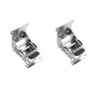 LOVIVER 2 pezzi staffe pieghevoli supporto di estensione di blocco cerniere autobloccanti in acciaio per impieghi gravosi con vite per ufficio divano ante di, Argento