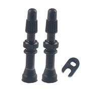 LOVIVER 2 Pezzi, Stelo valvola tubeless per Bicicletta, Accessorio, Durevole, Multiuso, Sostituzione Diretta, Stelo valvola tubeless per Bicicletta, Nero