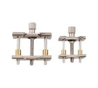 LOVIVER 2x Supporto per movimento cassa orologio da polso Morsa per cassa reversibile Multifunzione 2 in 1 Accessorio professionale per la riparazione di