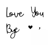 LOVIVER 4xLove You Bye Art Crafts Wooden Script Decor Above Door Topper Decoration For Thanksgiving Gift Valentine's, 3 pezzi