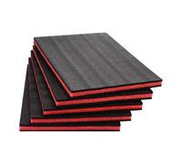 LOVIVER 5 inserti in schiuma per custodie portautensili, fogli in schiuma antiscivolo portatili, antiurto, per artigianato fai da te, imbottitura per, 50 Cm X 30 Cm X 2.5