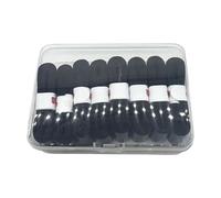 LOVIVER 8 Pezzi di Nastro Antiscivolo per Racchetta da Badminton, Fascia antisudore Morbida e asciutta, Impugnatura ad Alte Prestazioni, overgrip per, Nero